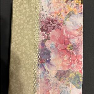 Floral Journal with Pearl Detailing
